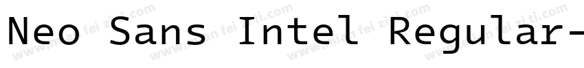 Neo Sans Intel Regular字体转换